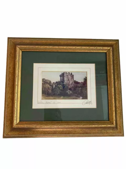 Framed Philip Gray Hand Signed Titled Blarney Castle Print