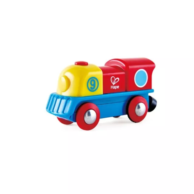 Hape Brave Little Engine   Button-Operated Multi-Coloured Train, Exceptional Bat