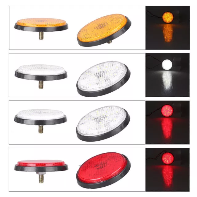 LED Reflector Tail Brake Stop Marker Lights Indicator Lamps Car Auto Universal