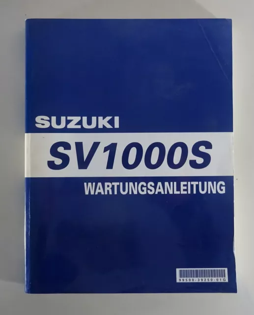 Manuale Officina Suzuki Sv 1000 S Sporttouring K3 Di 02/2003