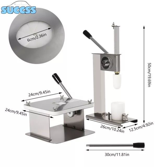 Dough Press Pressing Machine Baozi Bun Maker Stainless Steel w/ Mold Commercial