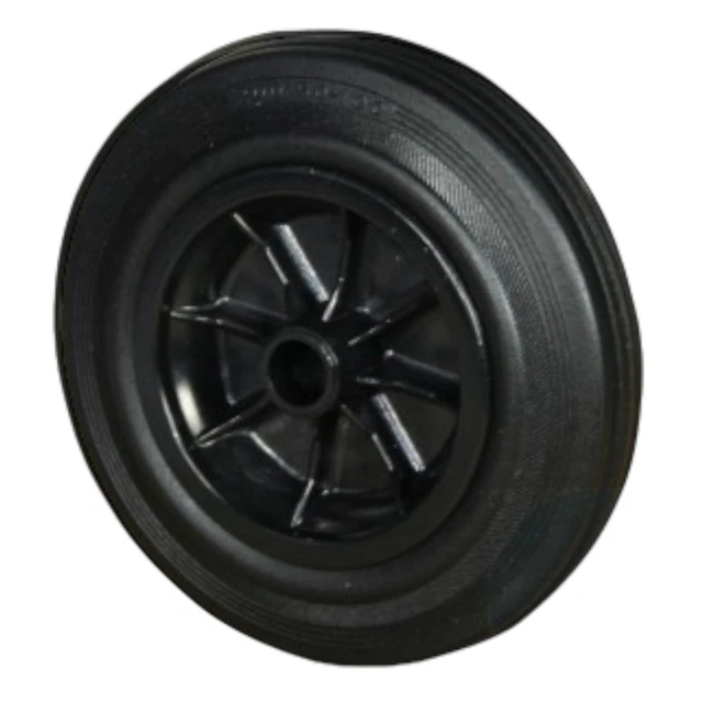 Ruota In Gomma Piena 150x40 Con Cerchio Plastica F15, Ricambio Ruotino D'appoggio TRAILERSHOP.IT