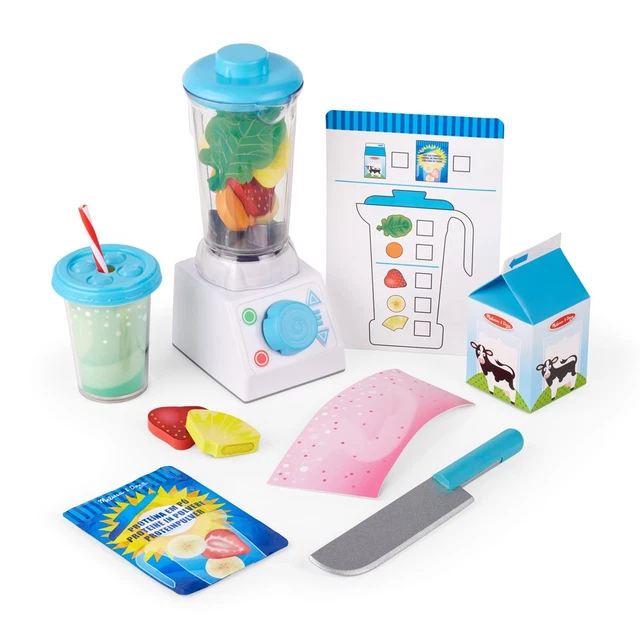 Smoothie Maker Blender Set with Play Food - 22 Pieces fast shipping Smoothie Maker Blender Set with Play Food - 22 Pieces fast shipping
