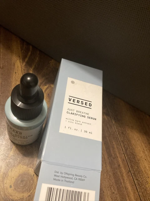 Versed Just Breathe Clarifying Serum with Willow Bark Extract + Zinc Blend 1 oz.
