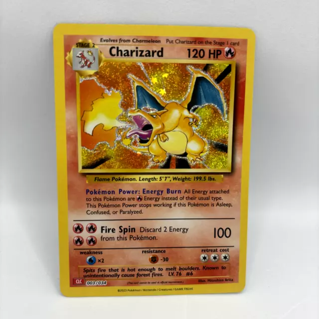 Pokemon TCG - Charizard CLC 003/034 Holo Rare - Pokemon Classic - NM