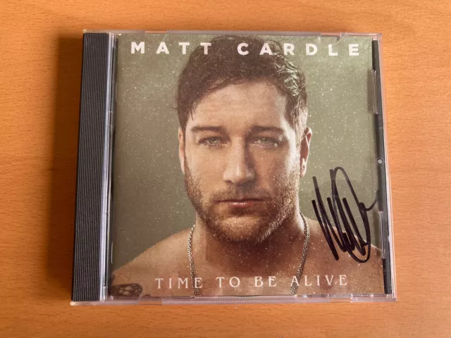 Matt Cardle Time To Be Alive Hand-Signed Cd Album Autographed Original