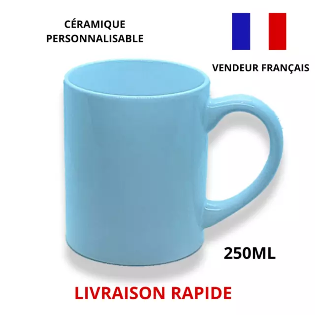 TASSE EN CÉRAMIQUE - MUG BLANC 250ml - tasses à sublimation à café en porcelaine