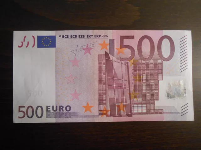 500€ Euro Banknote/ 2002 X Series ( Germany ) / Signed: Jean Claude Trichet 500€ Euro Banknote/ 2002 X Series ( Germany ) / Signed: Jean Claude Trichet