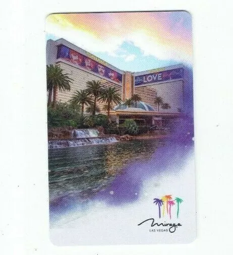 MIRAGE Room KEY Las Vegas - Beatles LOVE on Building - Casino Hotel - Palm Trees