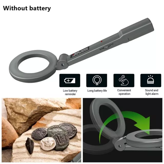 HandHeld Portable Folding Metal Detector High Sensitivity Metal Positioning Tool