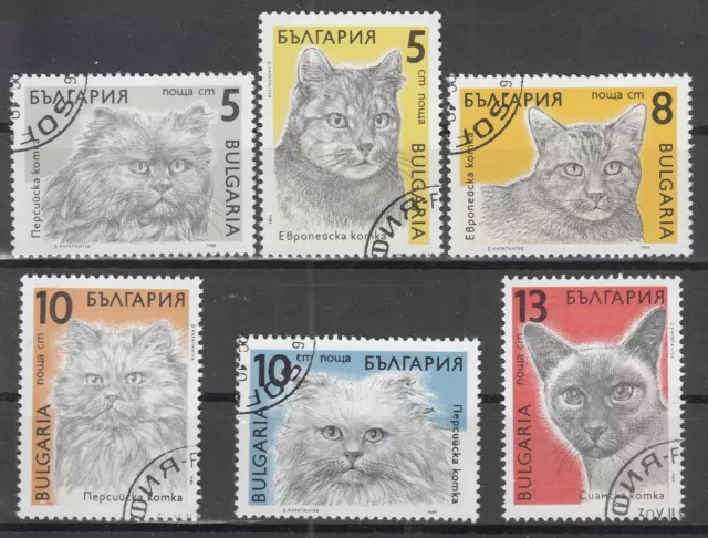 6) Bulgarien " Katze " Mi.Nr: ? gest. (3610)