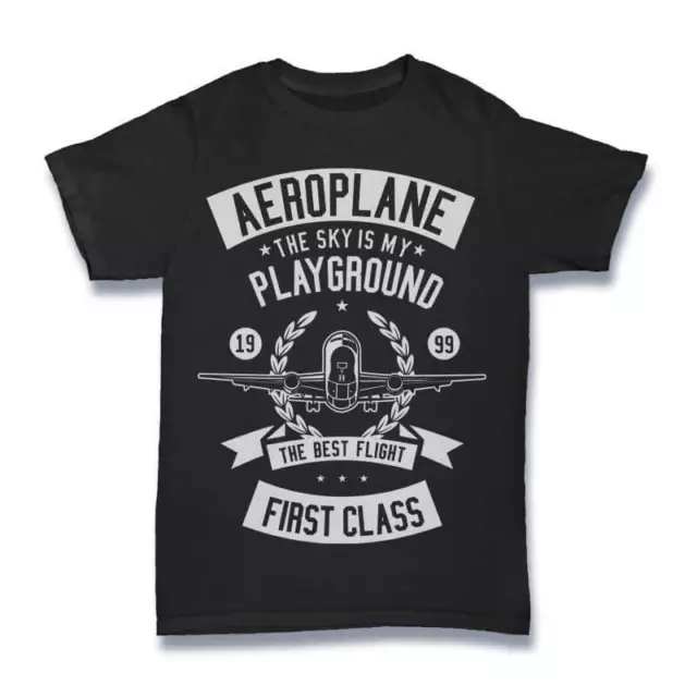 T Shirt Aeroplane Plane Mens Top Tee Pilot Fighter Tshirt Spitfire S-3XL