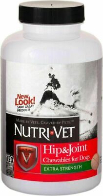Nutri-Vet Extra Strength Hip and Joint Chewable Tablets for Dogs - 120 Count