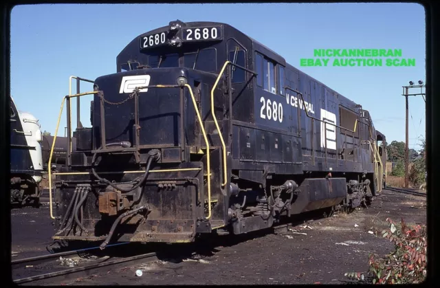 PENN CENTRAL PC U25B 2680 ex NEW HAVEN @ DANBURY CT in 1972 ORIGINAL SLIDE