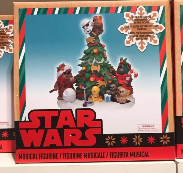 DISNEY Star Wars EWOK Musical Christmas Tree Figurine Holiday 2021  NEW