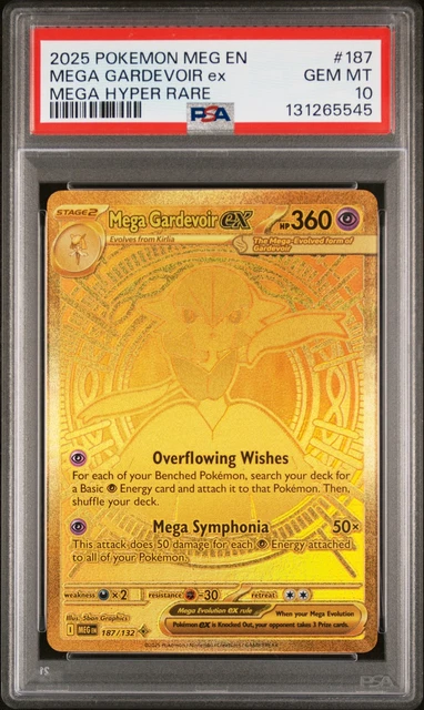 2025 POKEMON MEG En-Mega Evolution Mega Hyper Rare #187 Mega Gardevoir ...