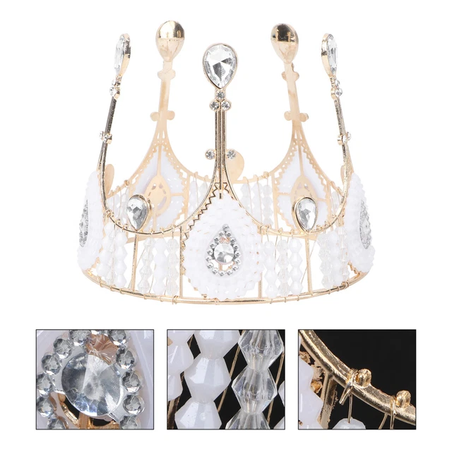 GUO-YING - Couronne Et Ceinture Anniversaire Princesse - Strass Et Alliage - Cadeau Fille (Or)