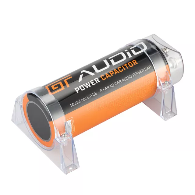 Bassface GT Audio GT-C6 16v 6 Farad Car Audio Power Capacitor, Digital Display