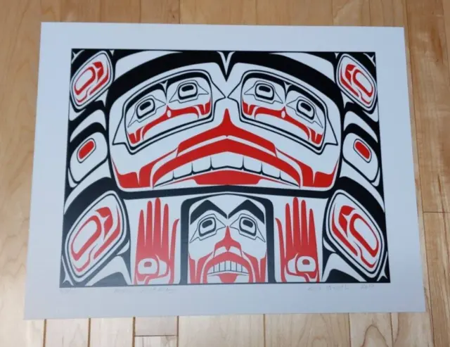 Human Chest Design by Eric Parnell Haida Signed Limited Edition Print 53/100