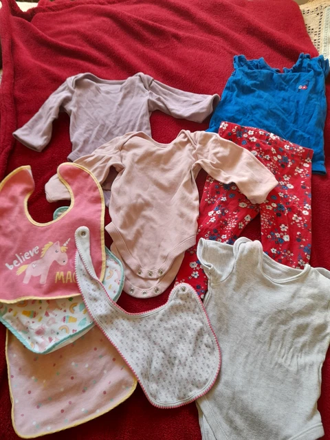 Baby girl clothes bundle 6 to 12 months 9 items George TU Primark Mothercare