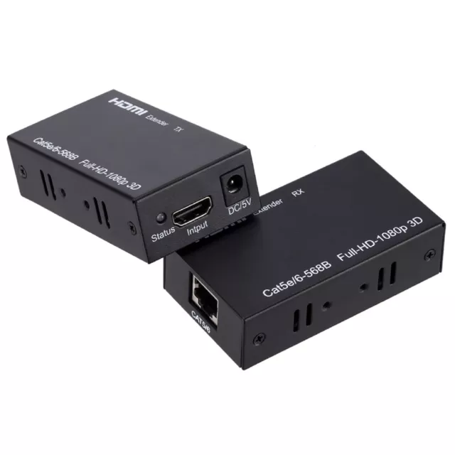 60M RJ45 HDMI Extender 1080P HDMI Network Adapter by CAT5e CAT6 LAN Extensor