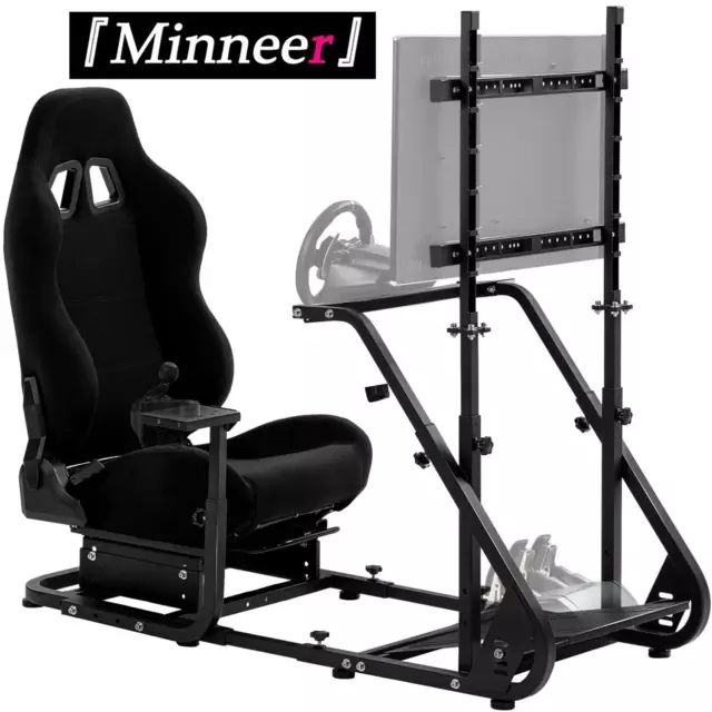 Minneer G920 Racing Simulator Cockpit  with TV Mount Stand Fit Logitech G29 Xbox 2