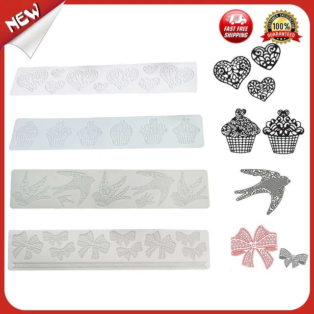 es Sugracraft Lace Mold Silicone Lace Mat for Fondant Chocolate Wedding Cake Mou
