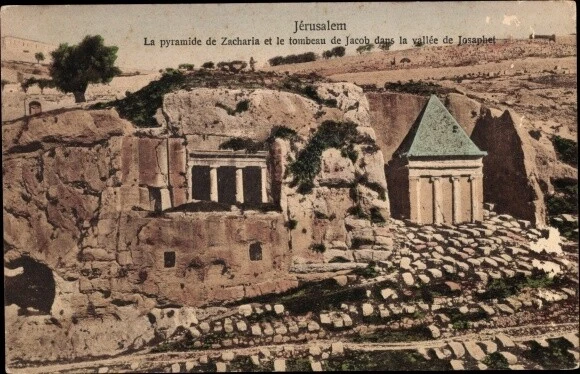 Ak Jerusalem Israel, Josaphat, Tal Joschafat, Kidrontal, pyramide... - 3669164
