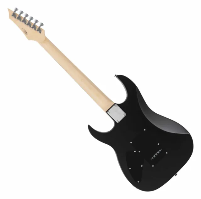 B-WARE Shaman E-Gitarre ST Design Humbucker Nyatoh Ahorn Cutaway Satin Black 2