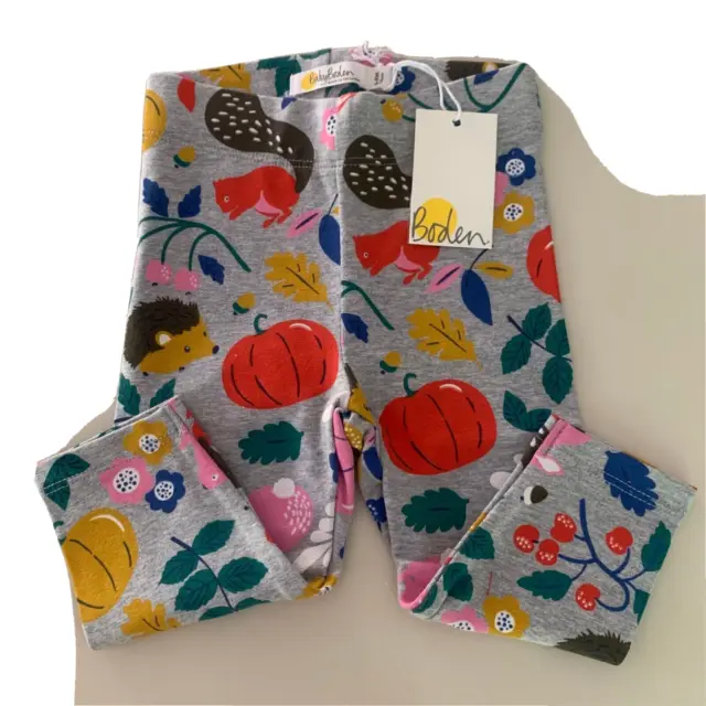 Mini Boden Exquisite "FOREST FRIENDS" Leggings. 6-9 Months. 74 cm. Great Gift!