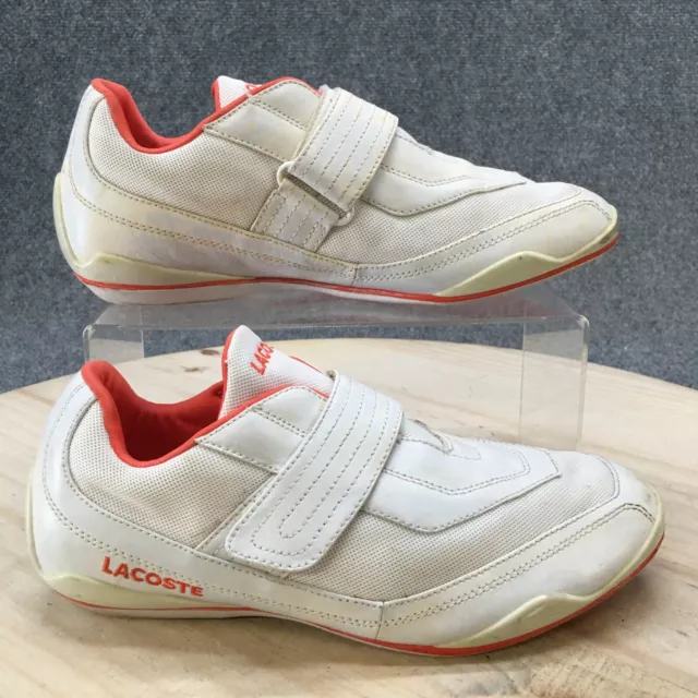 Lacoste Shoes Womens 8 Sport Dynamis 45Q Tennis Sneakers White Mesh Hook & Loop