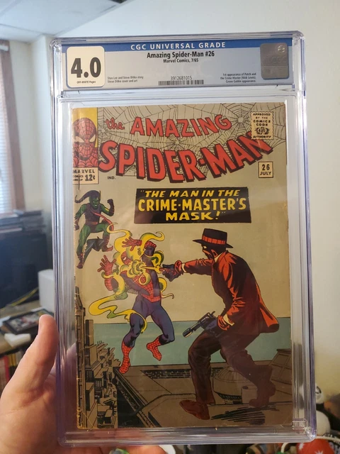 Amazing Spider-Man #26 1st Patch 4.0 CGC Off White Pages Lee & Ditko Marvel 7/65