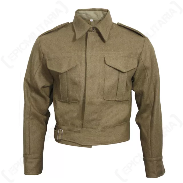 WW2 British Army 37 Pattern Battle Dress Jacket -Reproduction Wool Tunic Uniform