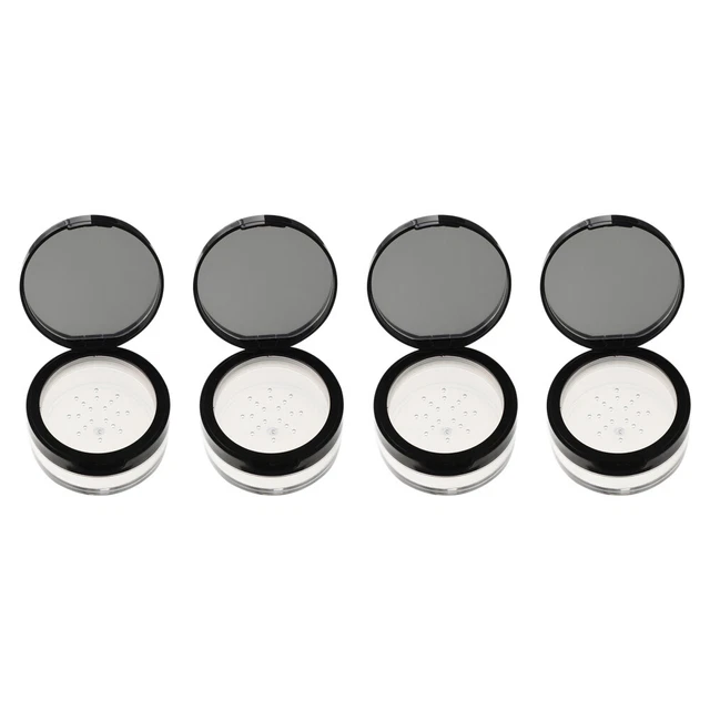 4 Pcs Make-up-Puder Lose Pulver Box Mit Spiegel Make-up-Behälter Ein Bad Nehmen