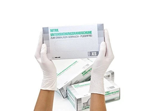 SF Medical Products GmbH Gants en nitrile Boîte de 100 pièces XS Blanc Gants ...