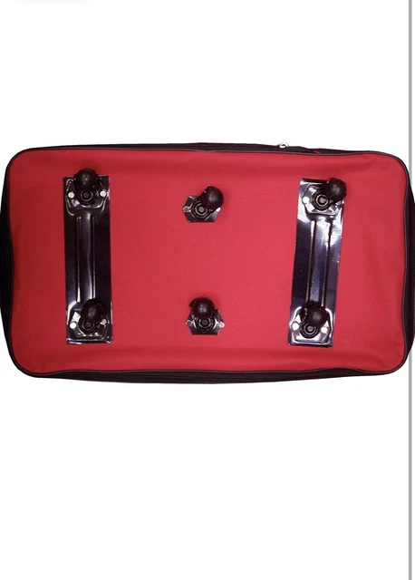 40" Red Expandable Rolling Duffle Bag Wheeled Spinner Suitcase Luggage 3