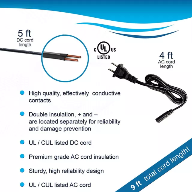 HQRP AC Adapter for Sony Handycam DCR-DVD101 DCR-DVD201 DVD201E DVD101E Charger 6