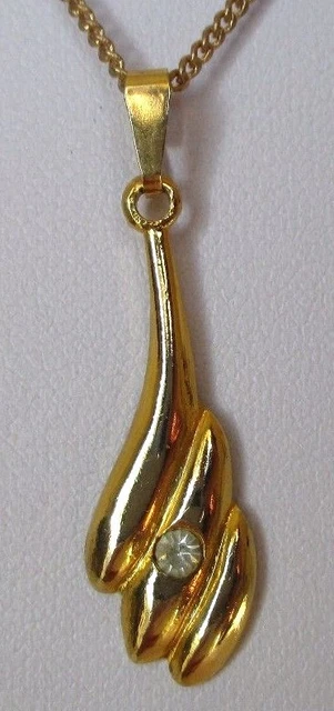 Collier Pendentif Vintage Nez Et Bouche - Inspiration DALI - Cordon De Cuir Et Métal Doré