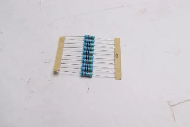 (10-Pk) Metal Film Resistor 43k Ohm 1/4 W 83-1116