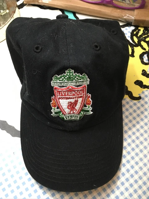 Soccer LIVERPOOL FOOTBALL CLUB Flex Black Cap Hat Forty Seven, one size