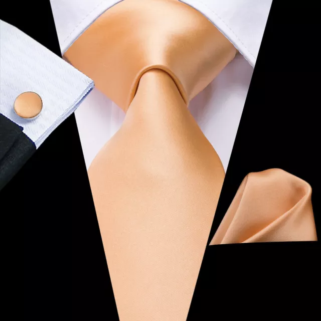 Mens Silk Tie 125 Styles Wedding Necktie Cufflinks Hanky Grey Paisley Plain Set