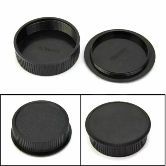 42mm Plastic Front Rear Cap Cover For M42 Digital Body Lens Camera HOT