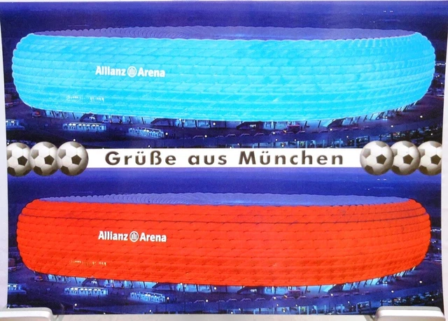 Postkarte + Allianz Arena + Heimspiel Stadion des FC Bayern München PK201828 XXL