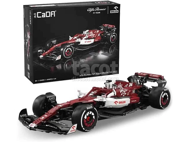 Technik Sports Kit Costruzione F1 Team ORLEN C42 2022 - 283 Pezzi, Modello Scala 1:24, Auto Da Corsa A Mattoncini Compatibili