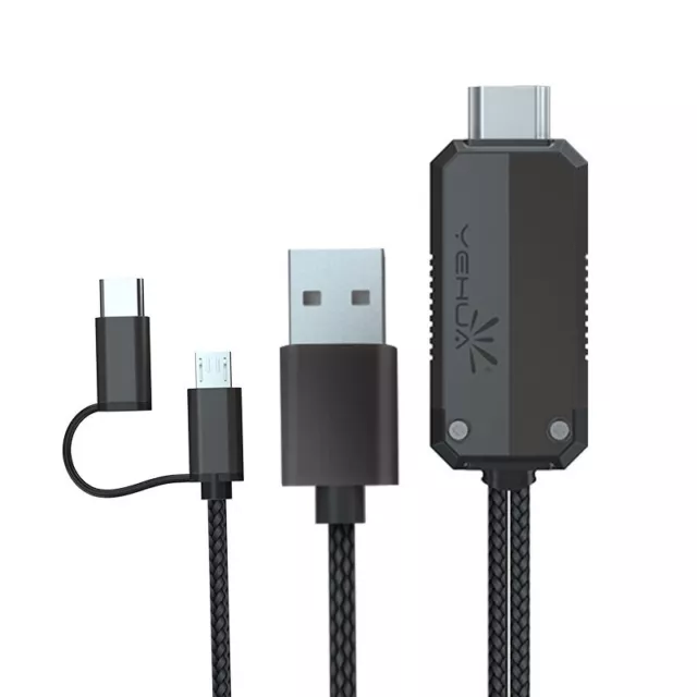 YEHUA LD33Y USB C Mikro-USB Sn Linie Typ-C Universal- Sn Gerät HDMI IOS12 Video