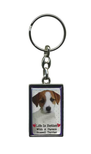 Life Is Better With A Dog Metal Keyring - Key Ring - Over 30 Breeds Available