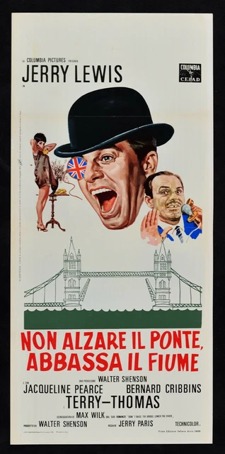 Affiche Non Revers Il Pont Abaisse Il Fleuve Jerry Lewis Shenson Terry L96