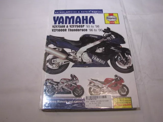 Haynes Yamaha Yzf750 Yzf1000 Thunderace   Workshop Manual Werkplaatshandboek