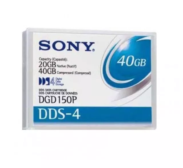 SONY DDS4/DDS-4 Premium DAT DATA Storage Cartridge Tape 20/40GB DGD150P 150P 4mm