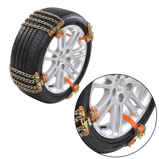 4 Catene Bilanciamento Design Camion Ruote Auto Pneumatico Neve Ghiaccio Cintura